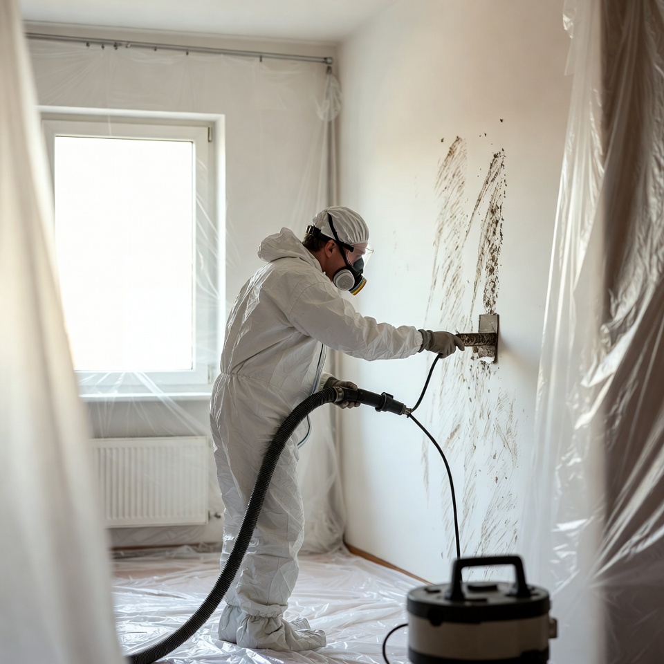 Icon zur Asbestsanierung – sichere Entfernung und Entsorgung von Asbest in Gebäuden, Schutz vor Gesundheitsgefahren