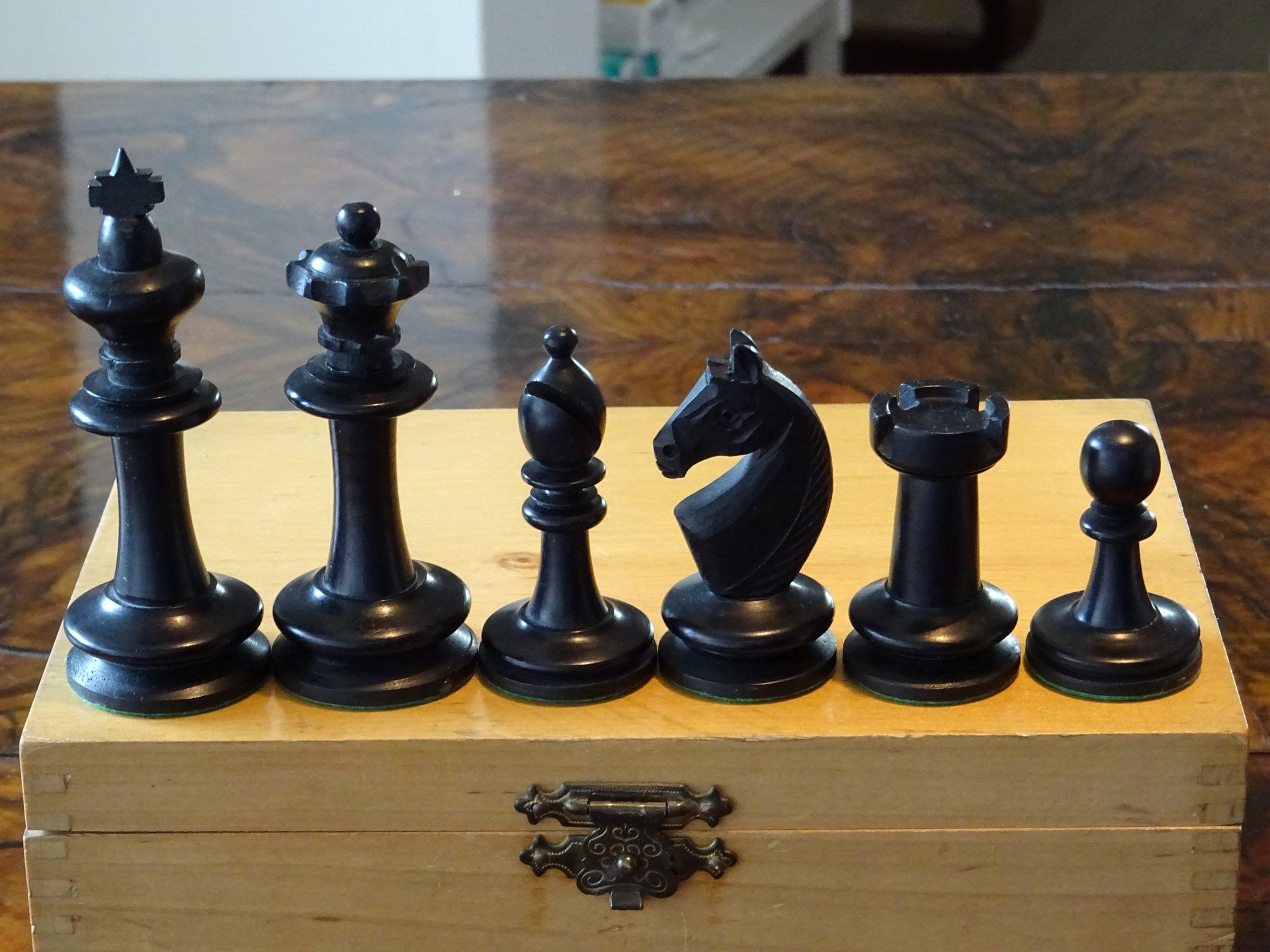 Uhlig Staunton Chess Set, ca. 1900