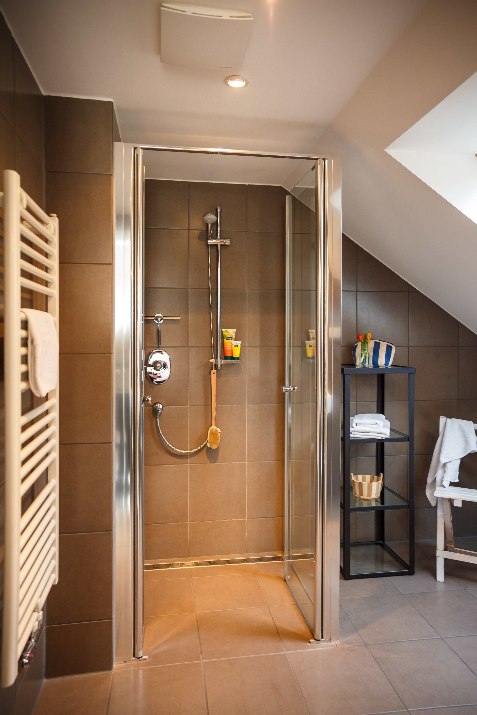 Badezimmer Ferienwohnung Holzschuhmühle Rosenthal-Bielatal