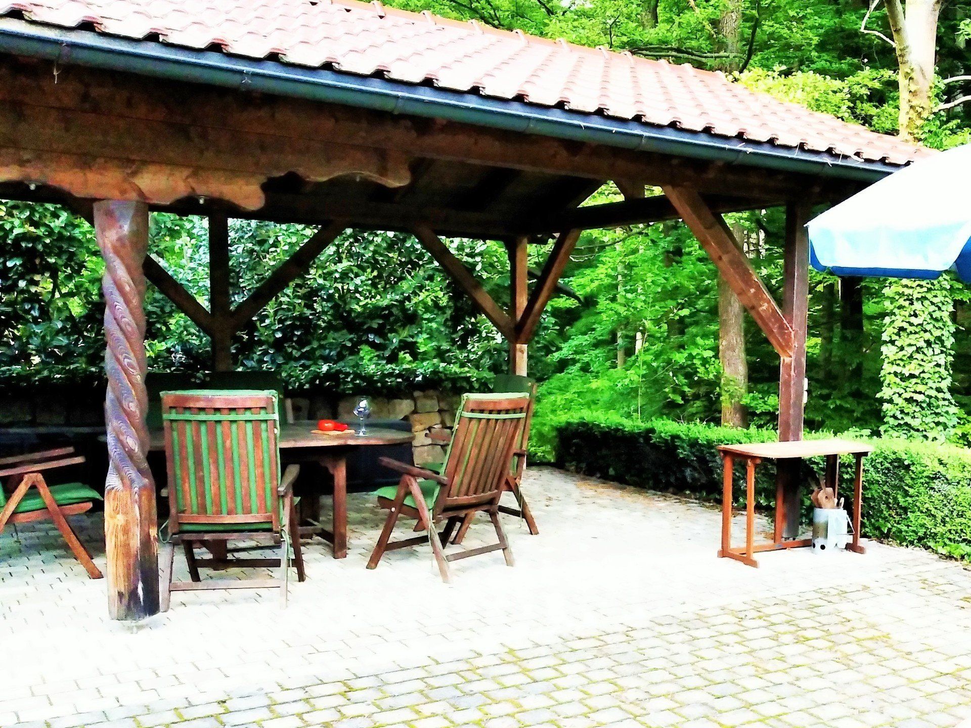 Außenbereich Ferienwohnung Sächsische Schweiz Rosenthal-Bielatal