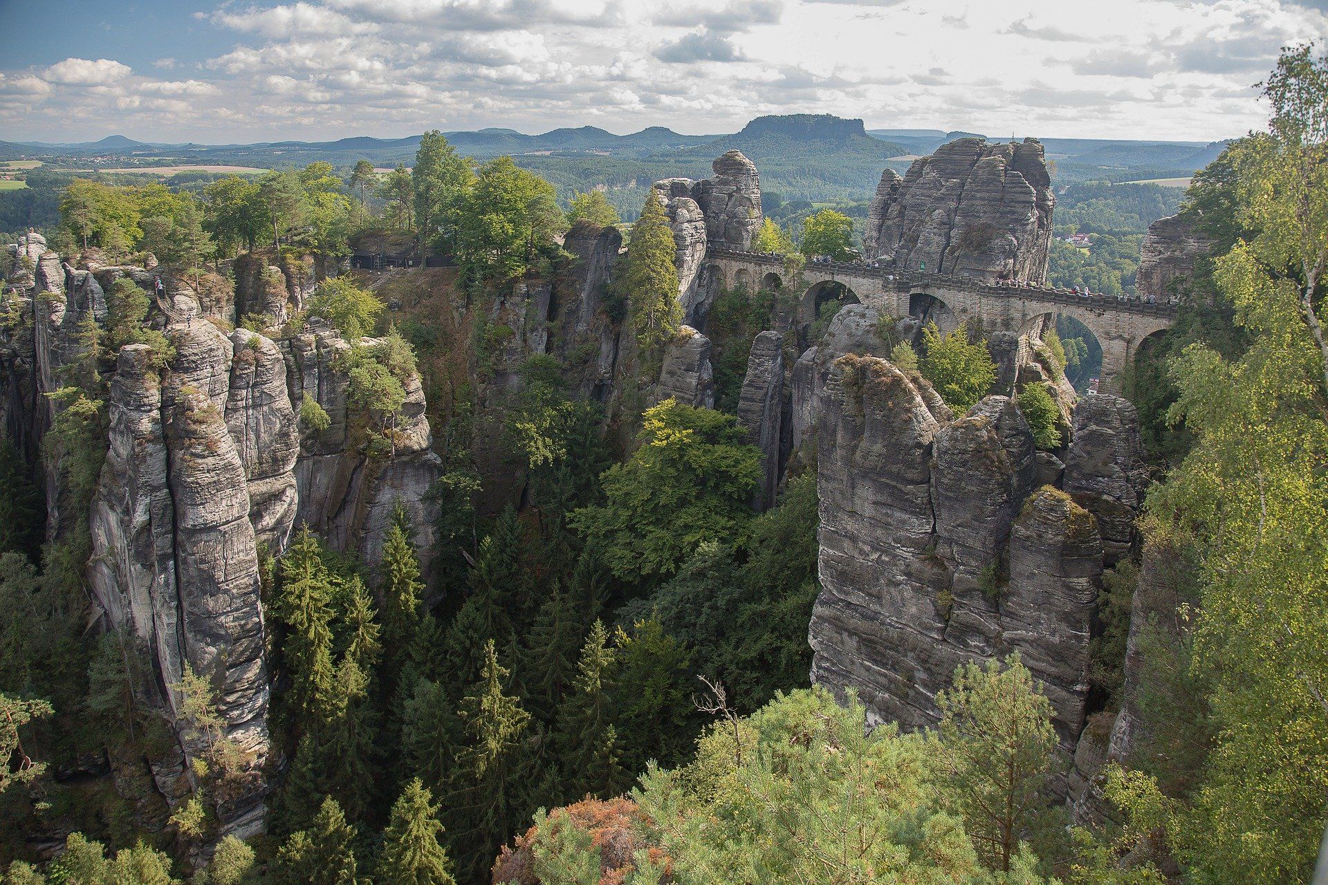 Bastei Hohnstein Felsten wandern Sächsische Schweiz