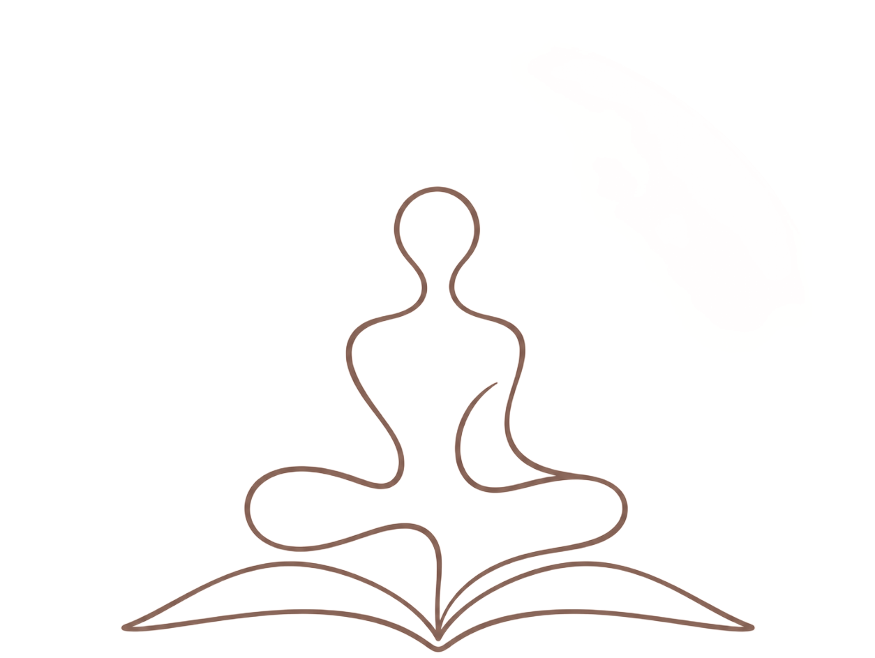 Yoga teacher offering mindful guidance during a practice