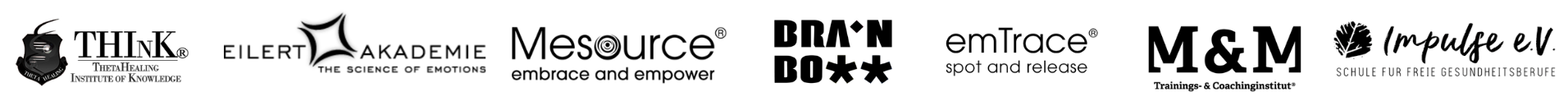 Yvonne Hillig Logos von Instituten und Einrichtungen für Zertifikate 