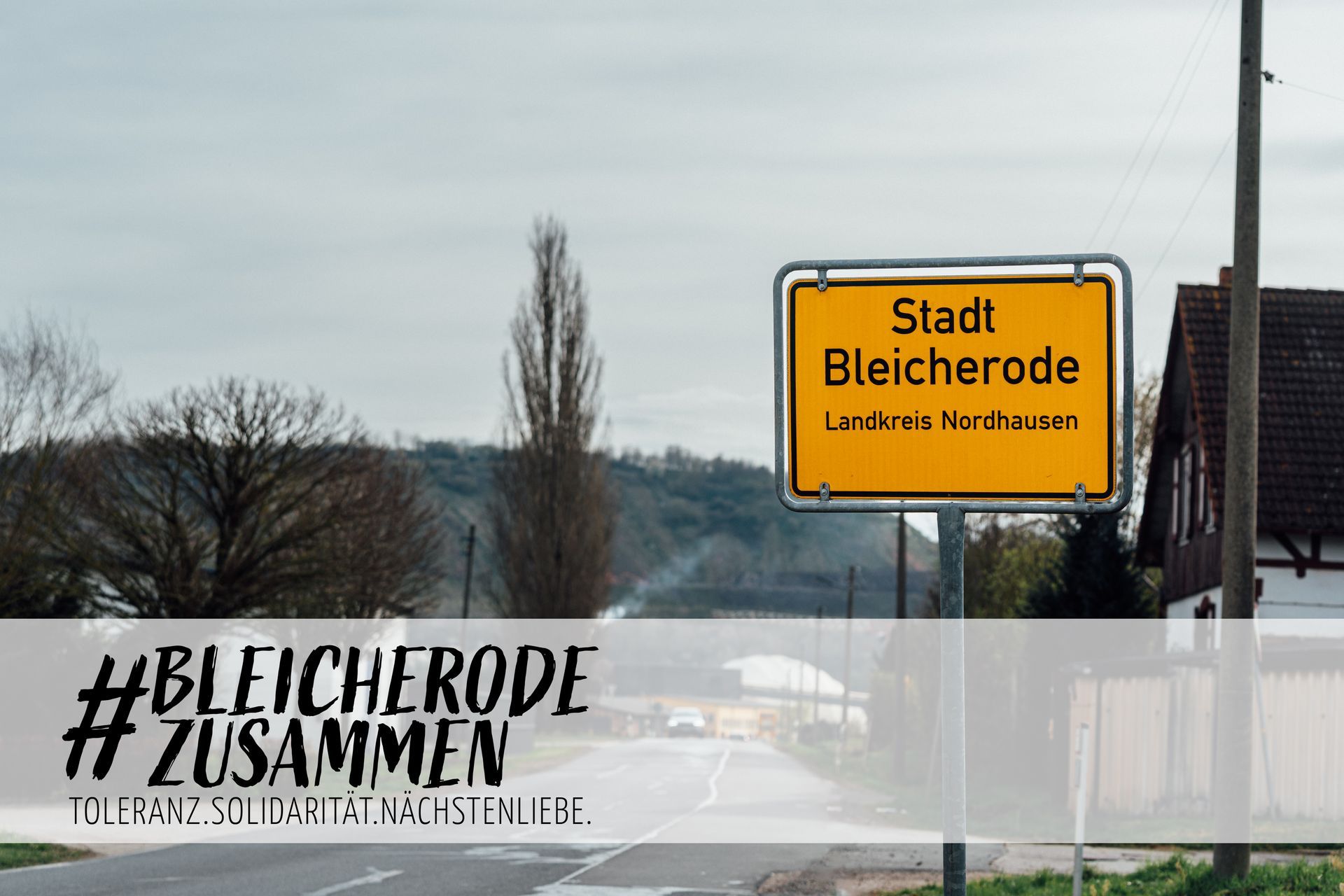 Ortsschild Stadt Bleicherode