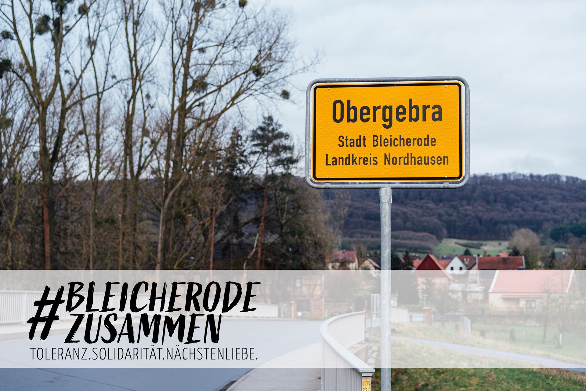 Ortsschild Obergebra