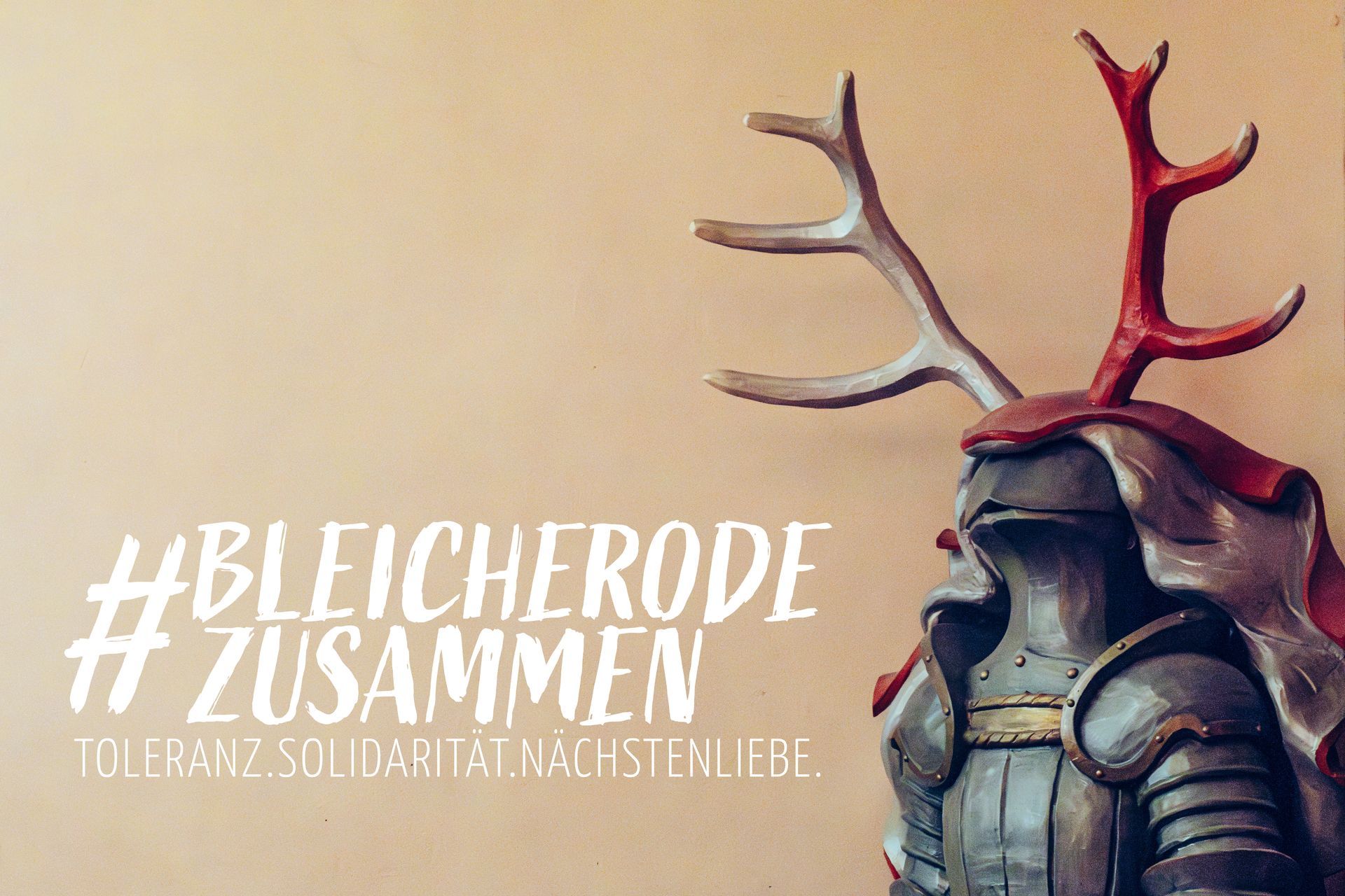 Schneckenhengst in Bleicherode mit #bleicherodezusammen Logo