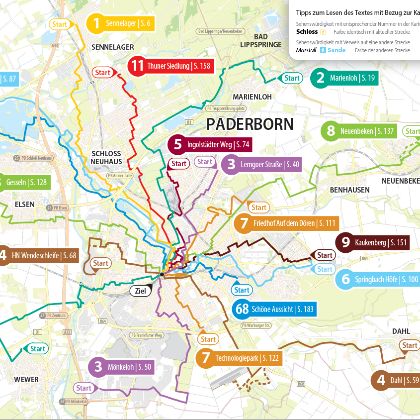 Übersichtskarte BusGang PADERBORN