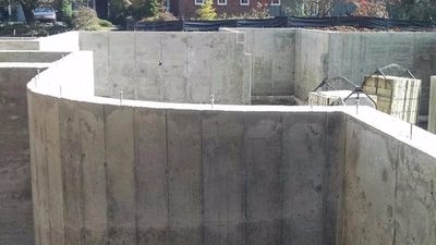 Curved Concrete Foundation