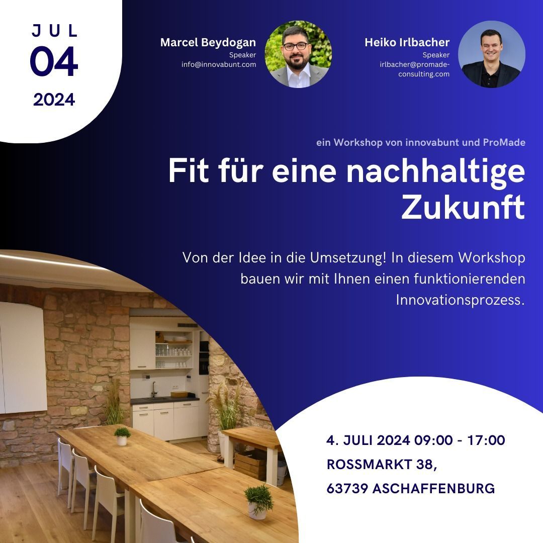 Innovationsworkshop - Fit für eine nachhaltige Zukunft 