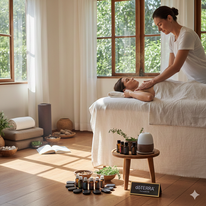 Lena Ladleif mit Zabou in den Bergen