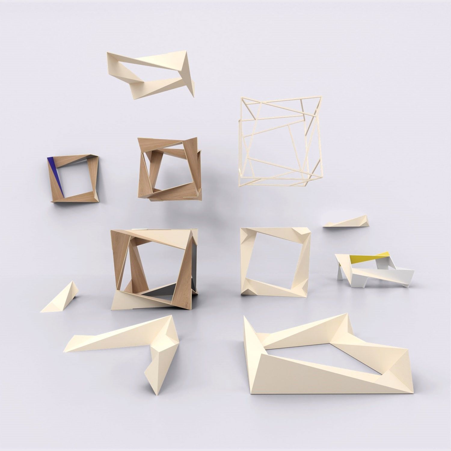 Werkreihe tapatoru. Ausstellungskonzept 2025 Skulpturen von Matthias Demmer, konkrete Kunst der Werkreihe tapatoru, Ausstellungskonzept 2025