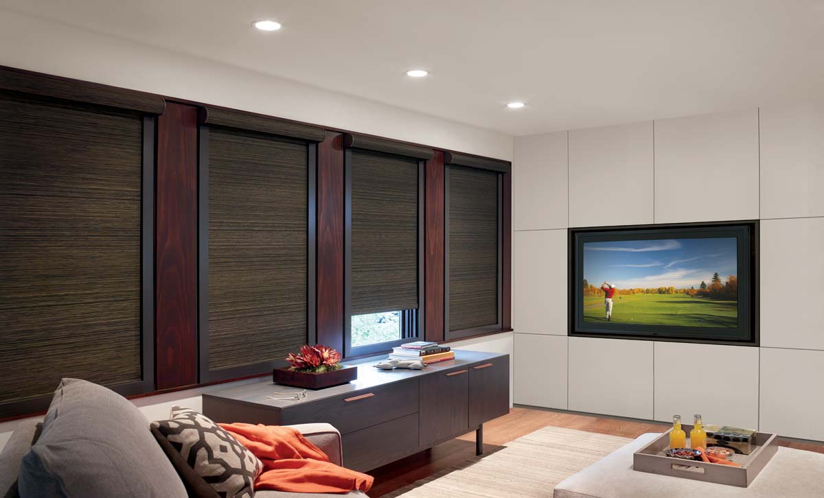 Media Room and Home Theater Blinds & Shades Fashion Interiors