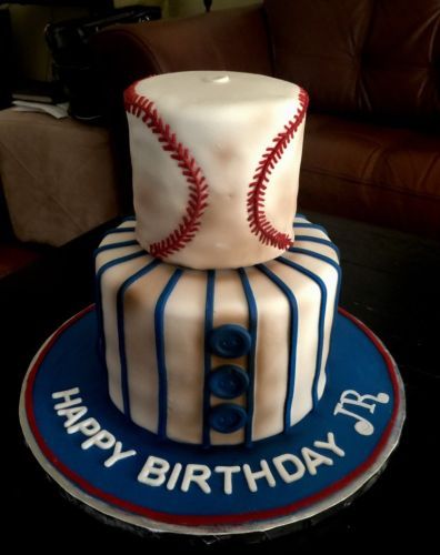 baseball cake, Mets cake