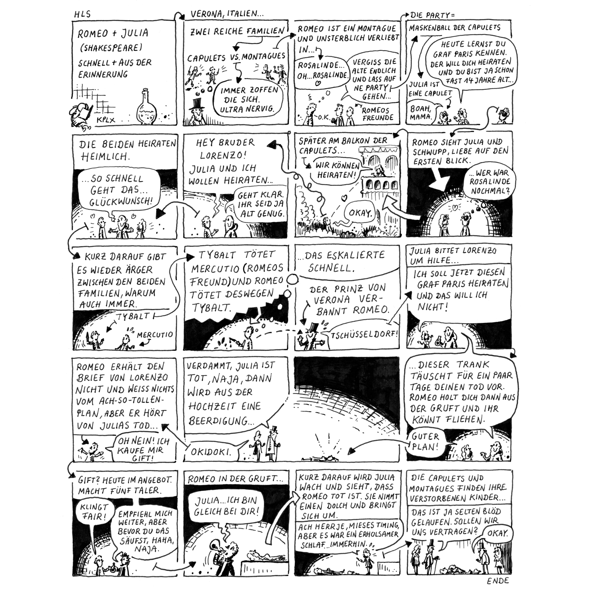 Romeo und Julia als Comic