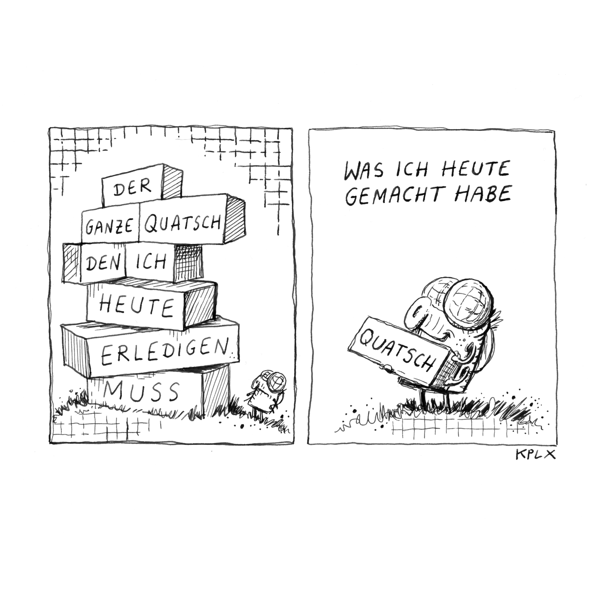 Comic über Quatsch