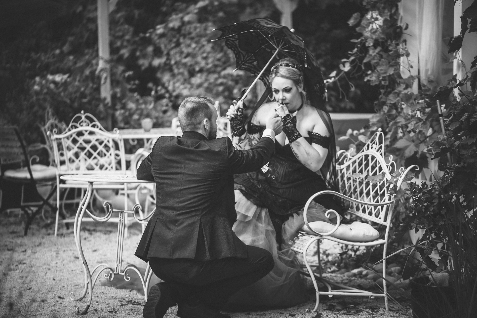 Fotoshooting im Kesselhaus Trossingen nach der Hochzeit