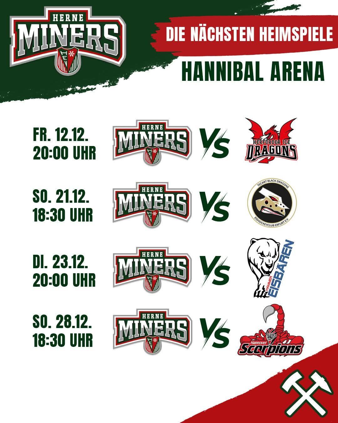 Heimspiele im Dezember Heimspiele im Dezember