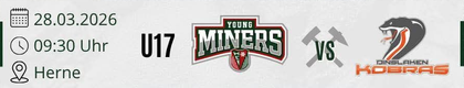 YOUNG MINERS - U17 vs. ERV Dinslaken Kobras U17