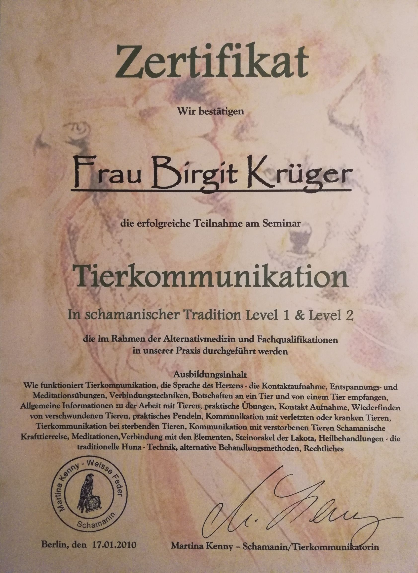 Kartenlegen für dein Tier, Telepathie