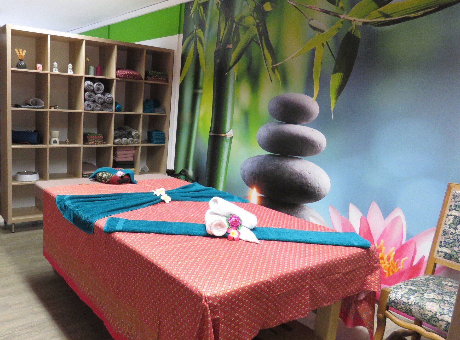 Massagebereich Ansicht von links