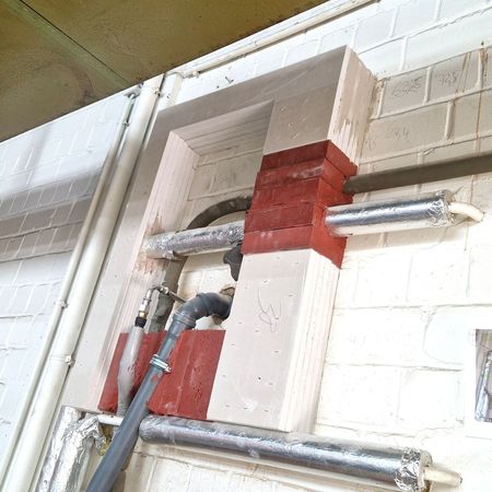 Sonderlösung an der Brandwand