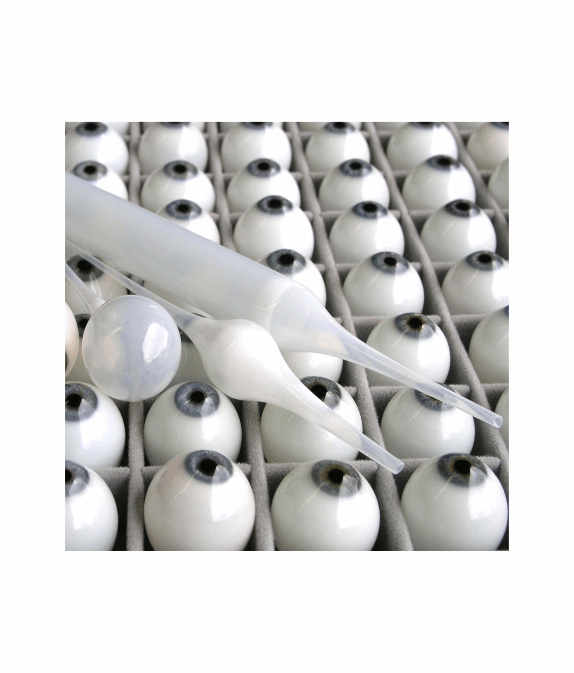 Künstliche Augen aus Glas Material und Herstellung