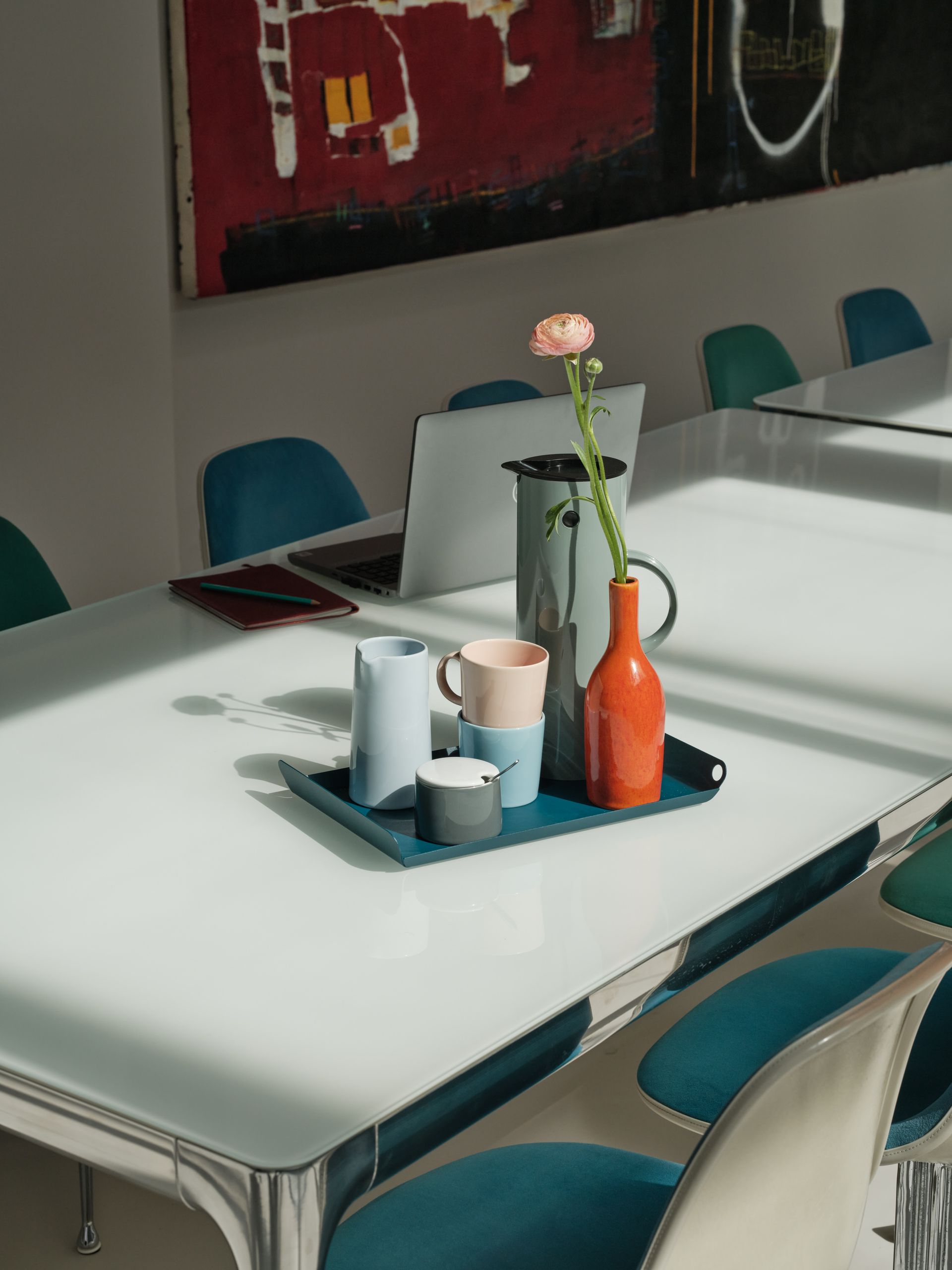 Visualisierung vom Innenhof eines Wohnquartiers in Osnabrück mit Begrünung.