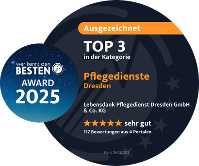Auszeichnung als Bewertungssieger 2025.
