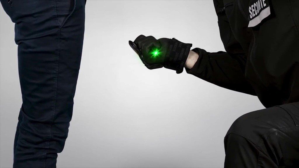 Handsfree, all in one invisible metal detector gloves,