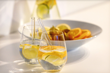 Trinkhalme aus Glas