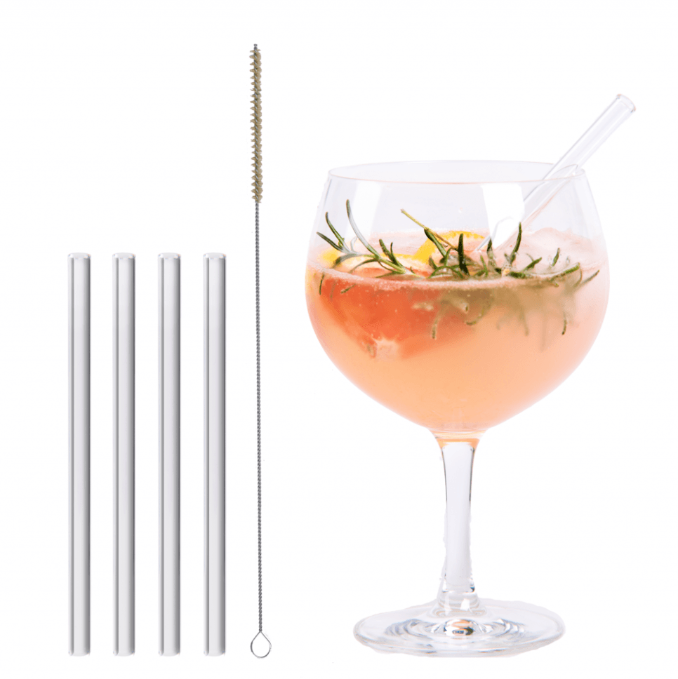 Strohhalm aus Glas