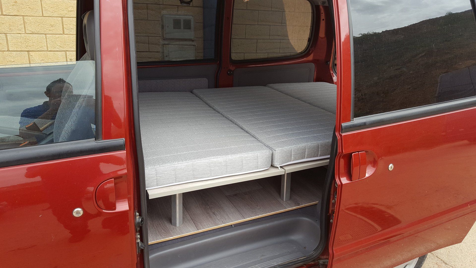 mueble camper para nissan serena, kit camper para nissan serena
