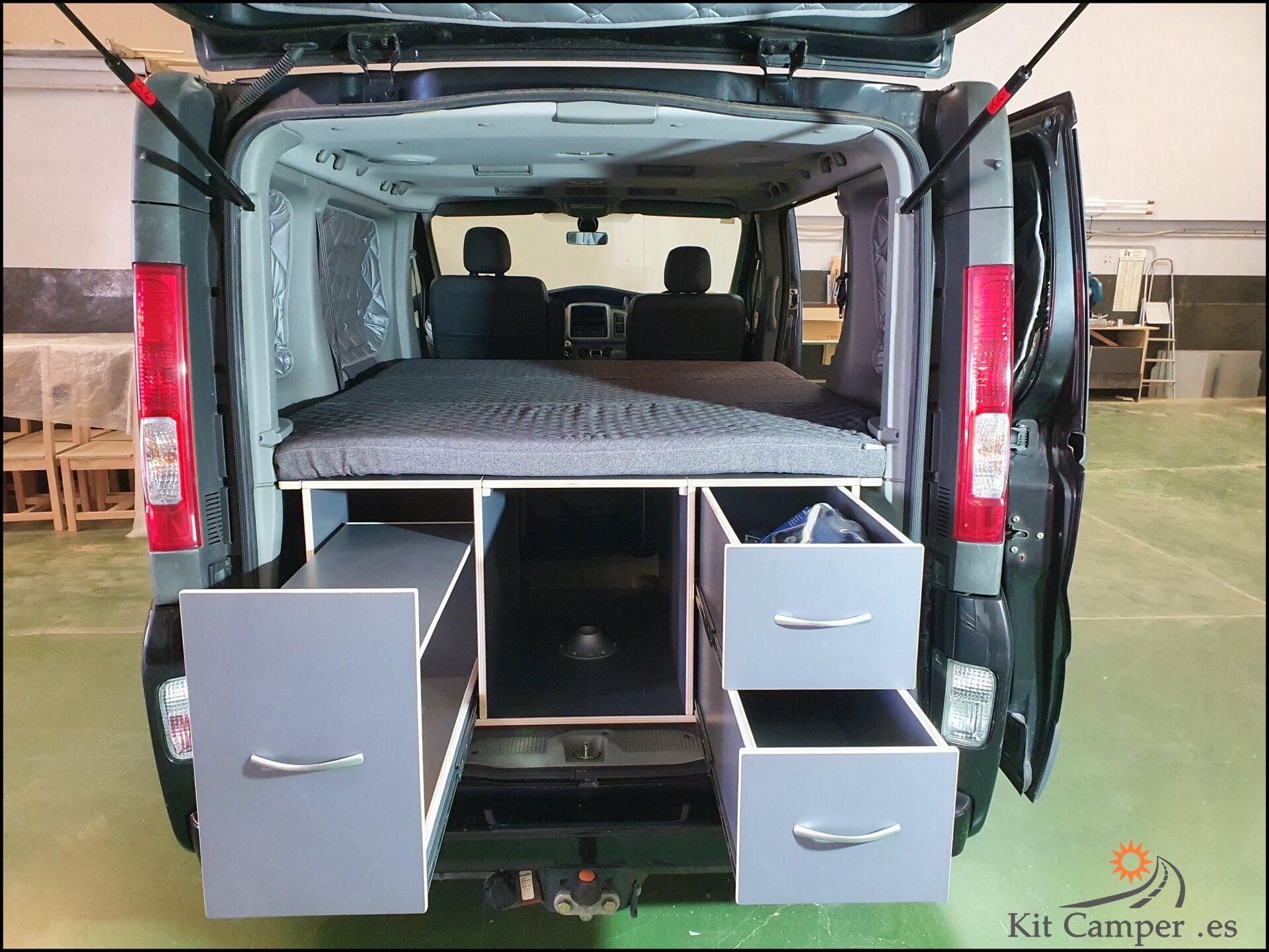 mueble camper para renault gtrafic, opel vivaro y primastar