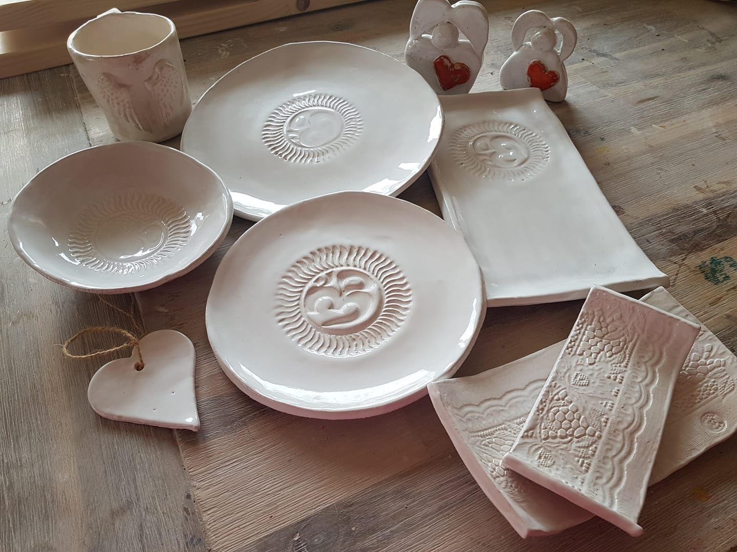 Töpferkunstwerk ohne Drehscheibe. 