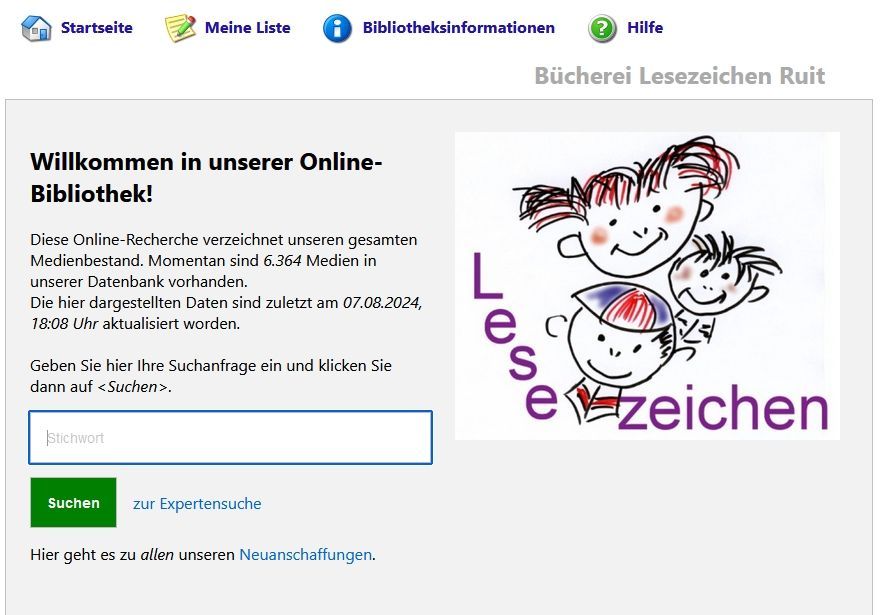 Einstieg Onlinesuche