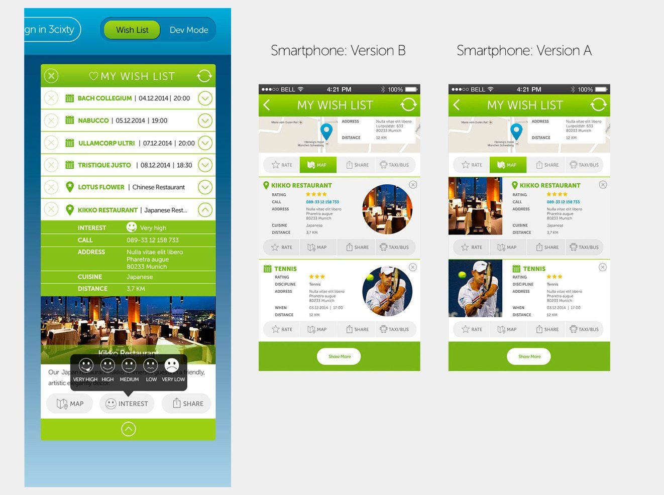 ExplorMi Event und Cityapp Smartphone View