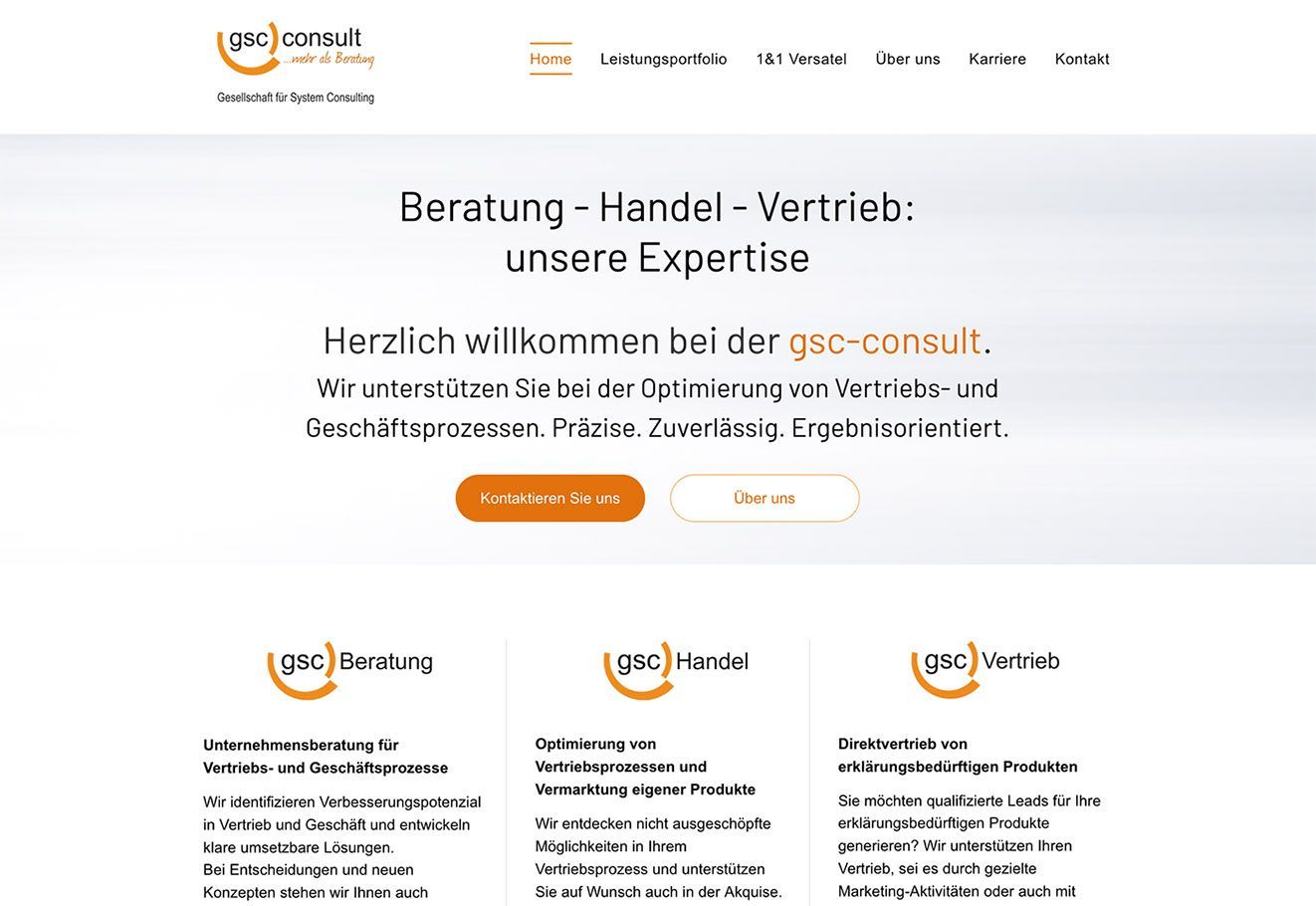 gsc consult Beratung Homepage