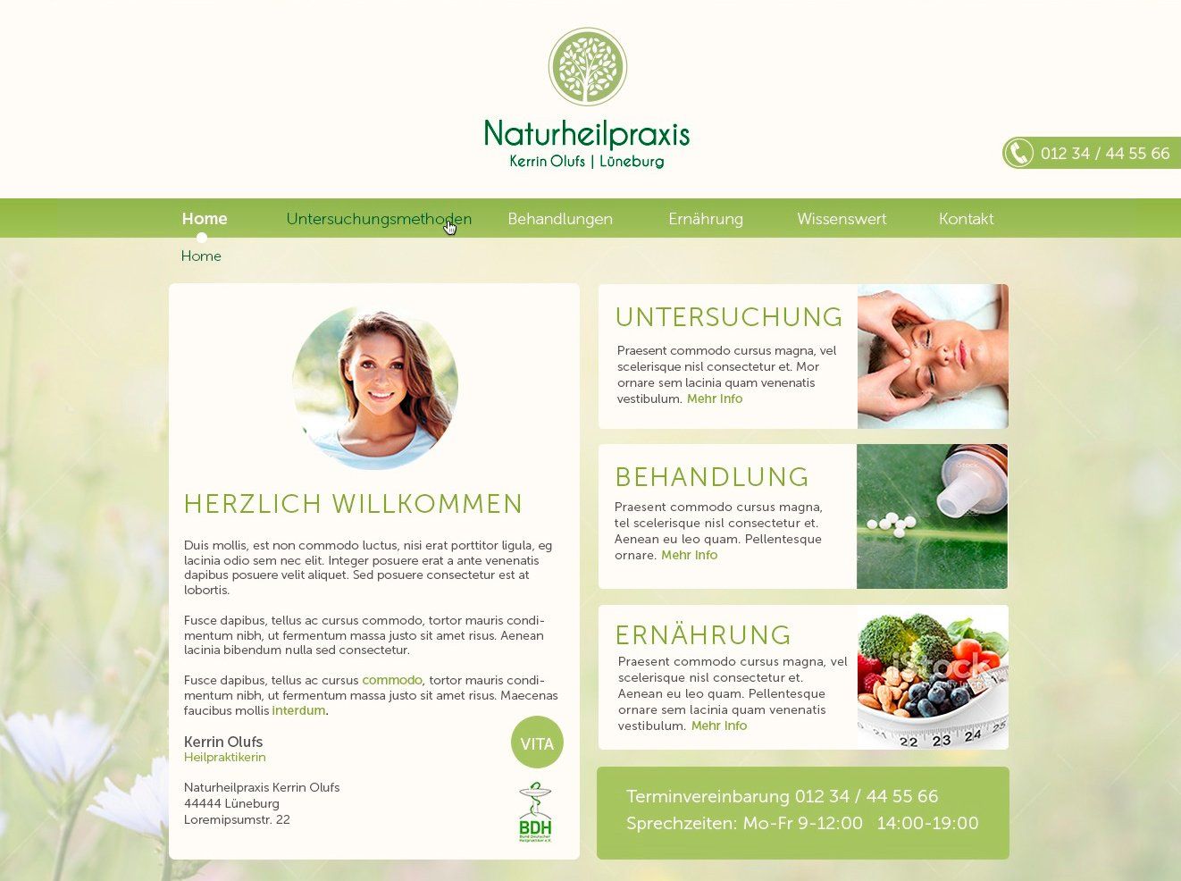 Naturheilpraxis Homepage