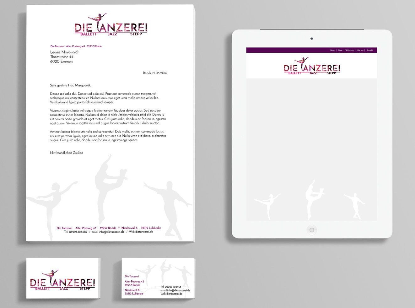 Tanzstudio Corporate Design 2
