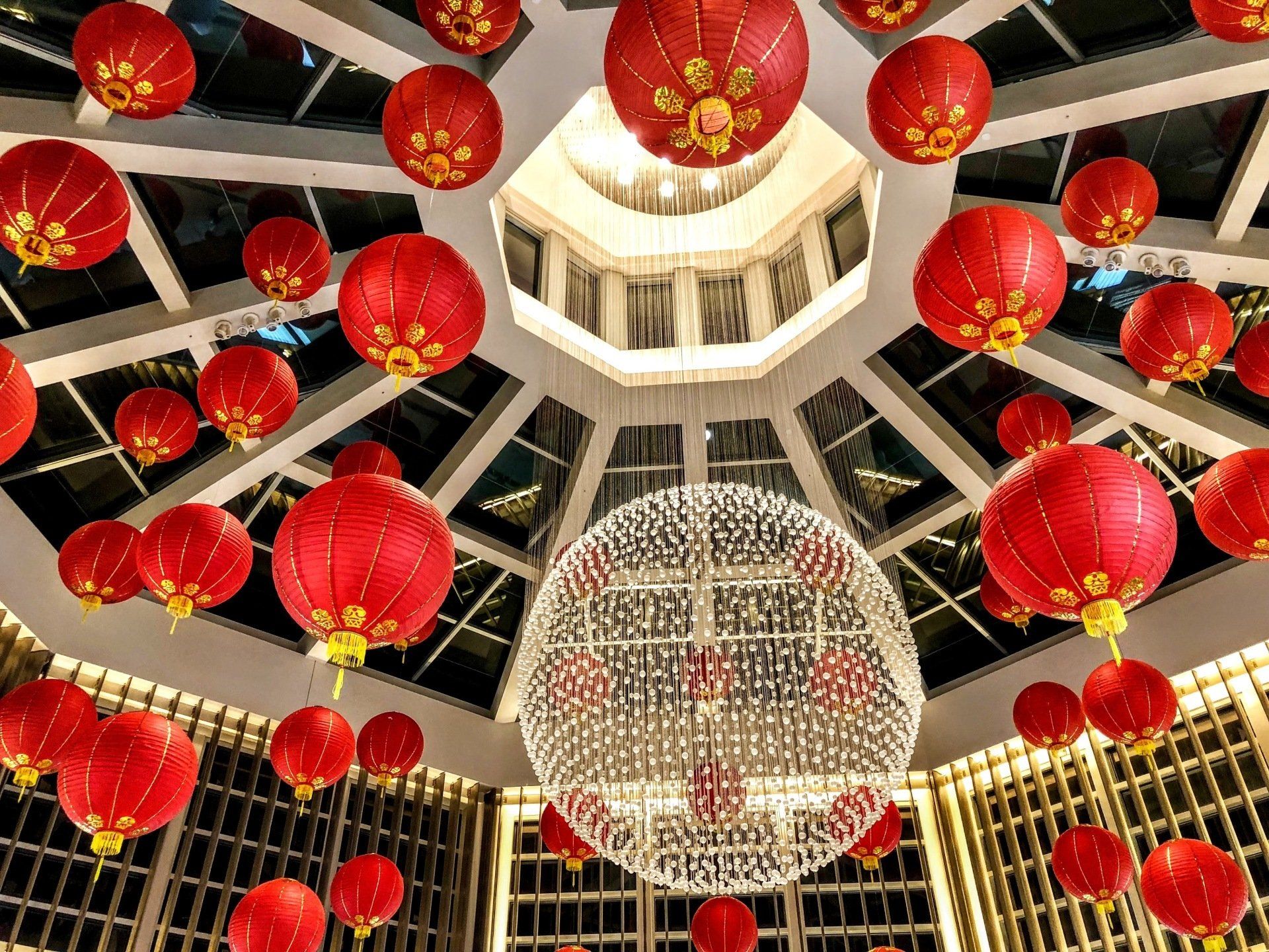 Chinese lanterns installation Miami, FL