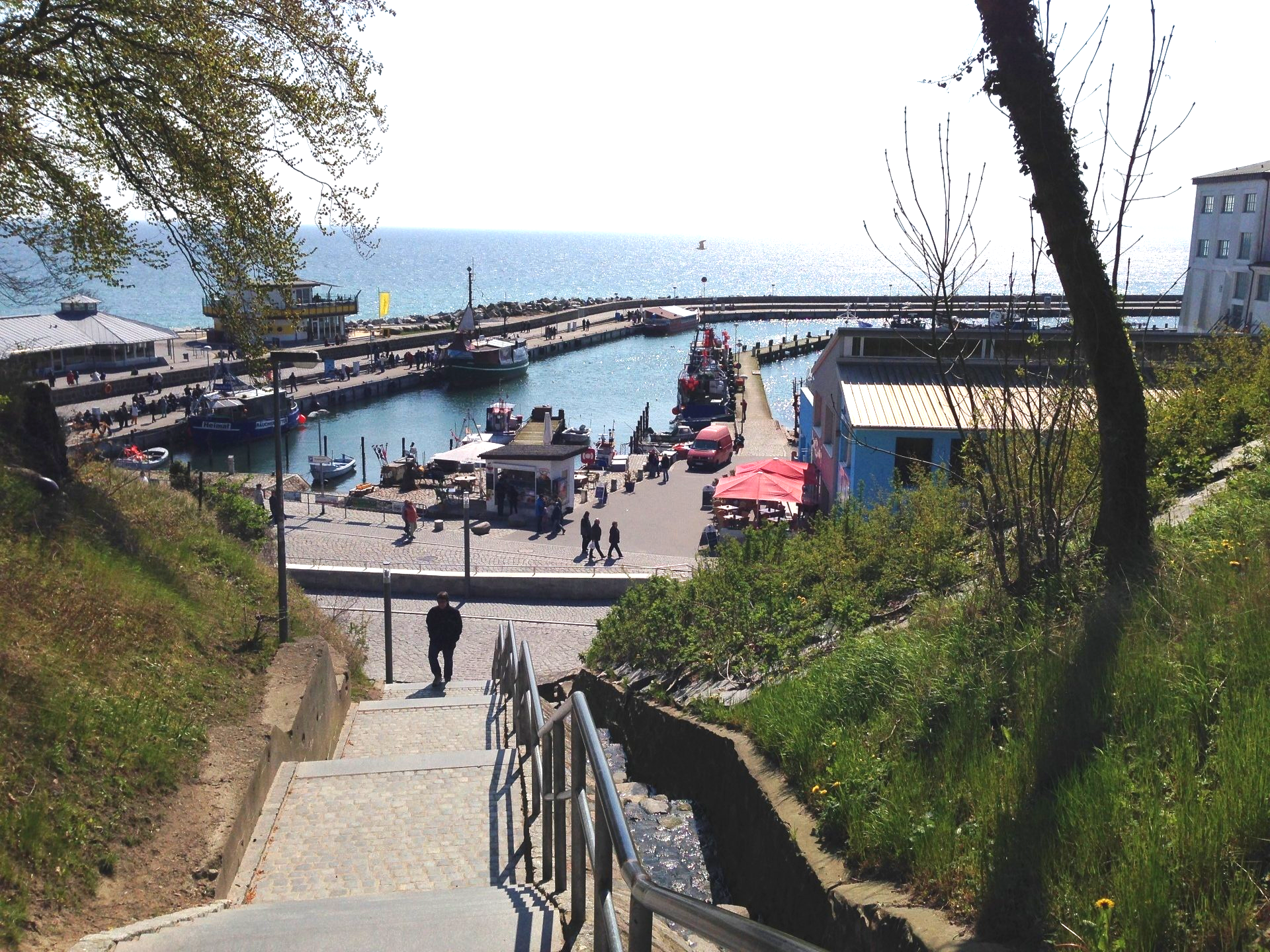 Sassnitz und die Fischerboote