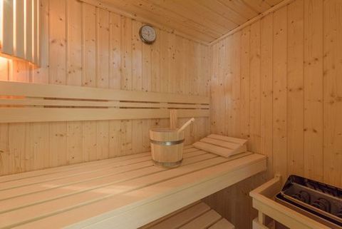 Die Sauna des Ferienhauses Eulennest in Glowe auf Rügen