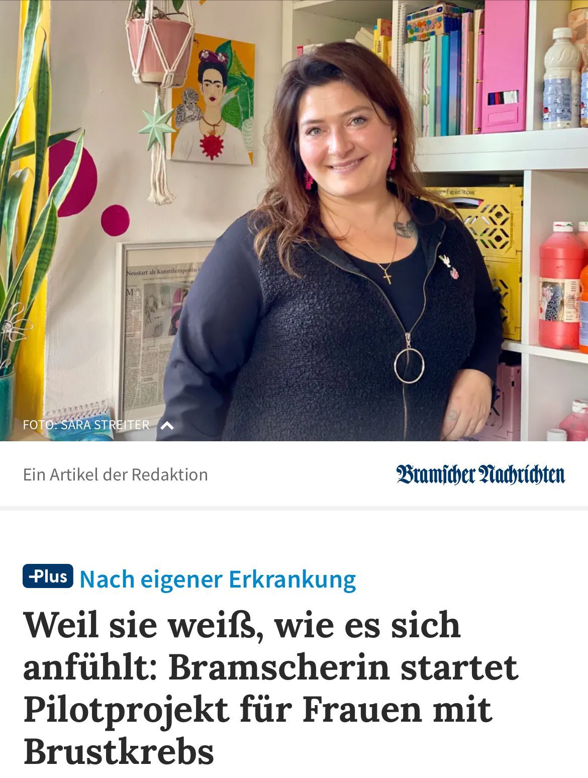 Brustkrebs Austauschgruppe Laura Langner-Forman Bramsche