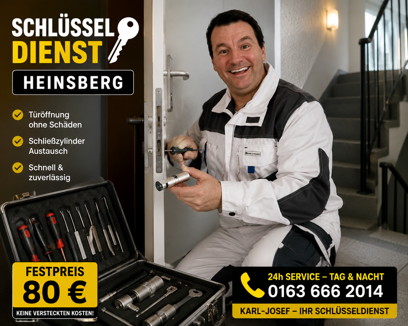 Schlüsseldienst Kreis Heinsberg - Austausch vom Schließzylinder