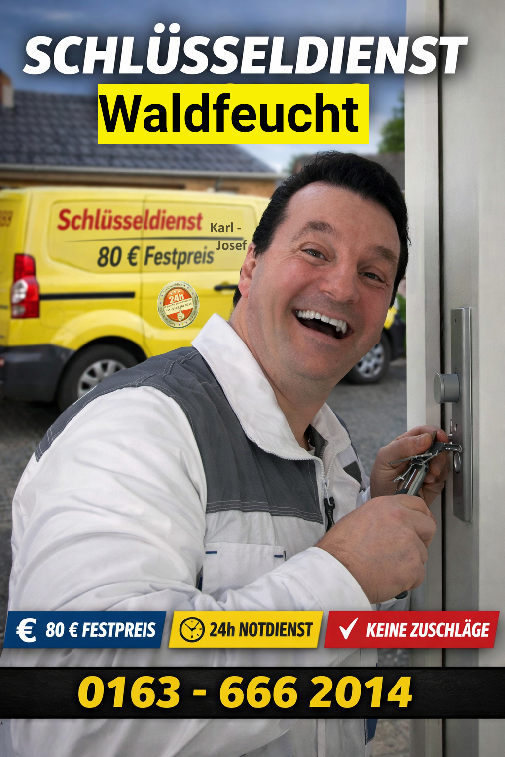 Schlüsseldienst Waldfeucht - 80 Euro Festpreis