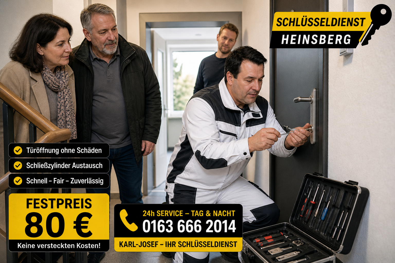 Schlüsseldienst Notdienst Karl Josef Jörrißen - Top Service im Kreis Heinsberg
