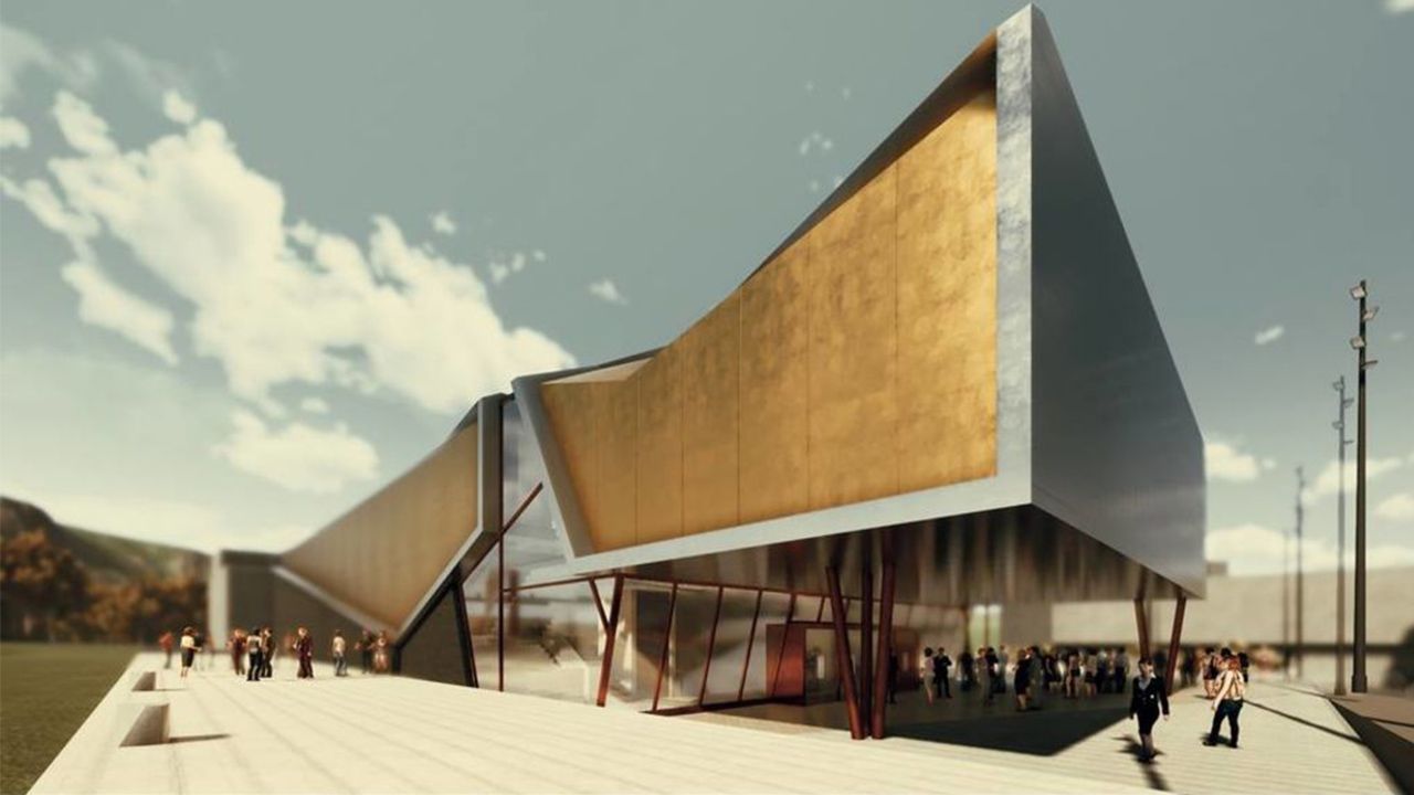 Instalación eléctrica en el Auditorio de Ribeira