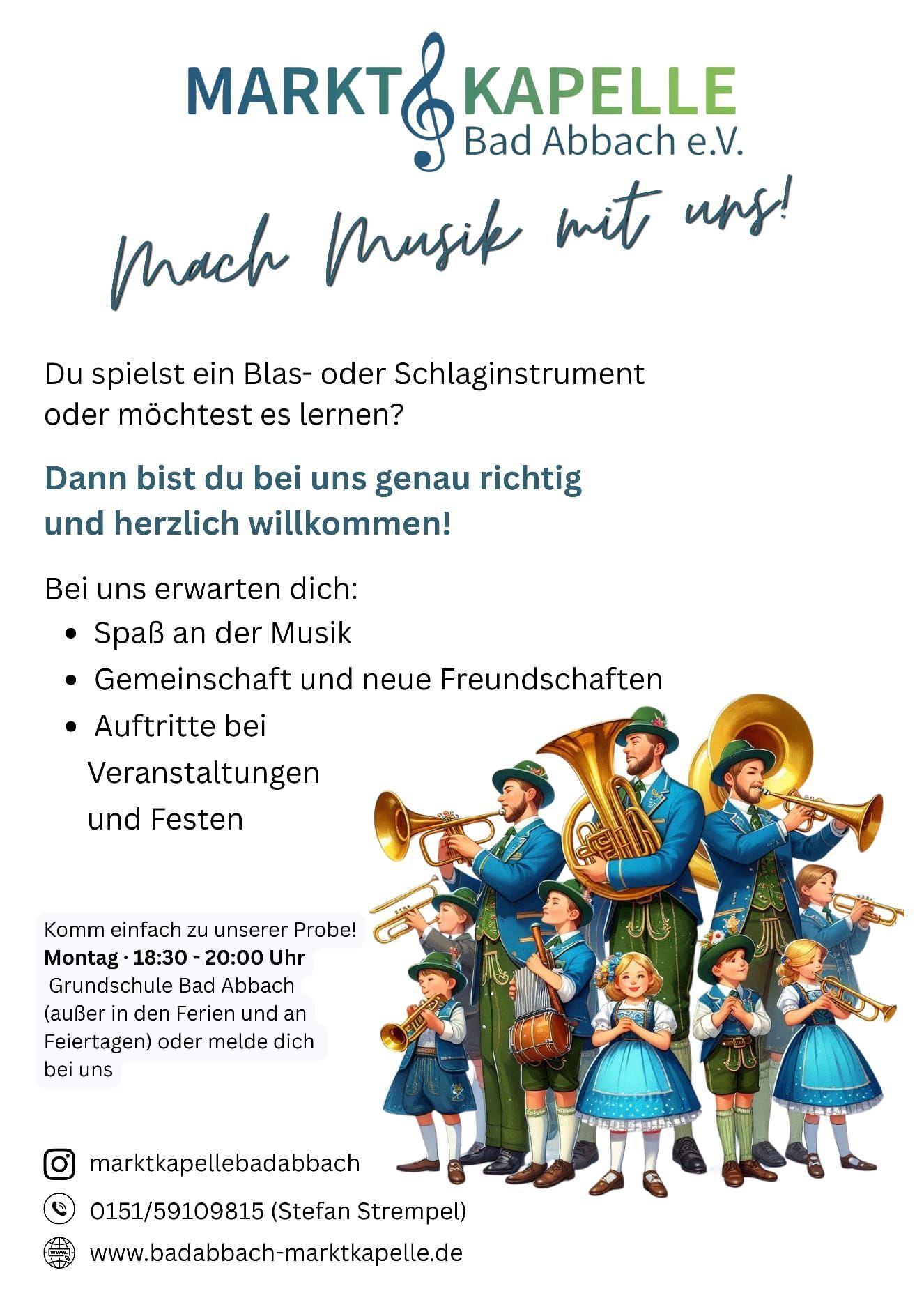 Musiker, Band, Kapelle, Blaskapelle gesucht

