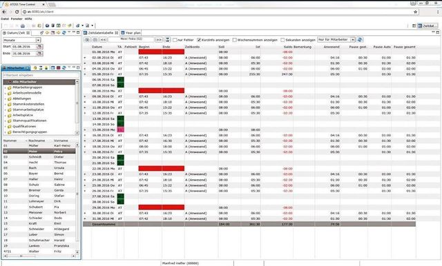 Atoss Time Control I Pze Zeitwirtschaft