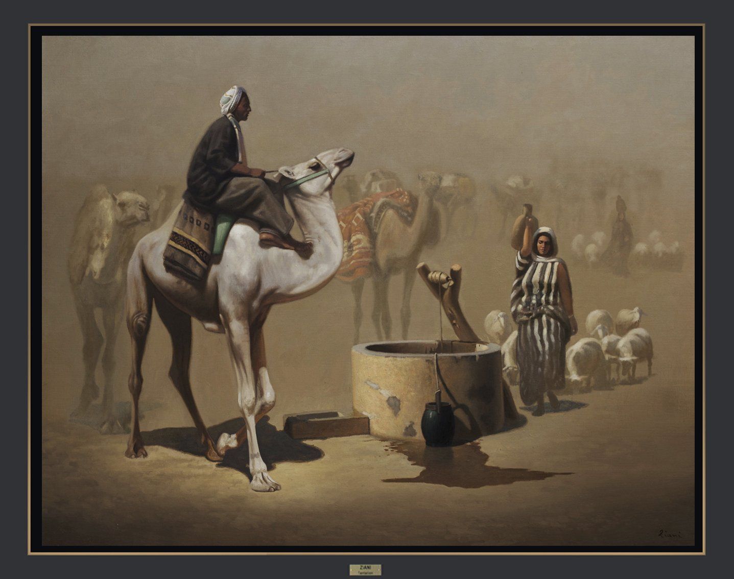 Hocine Ziani, artiste peintre contemporain algérien